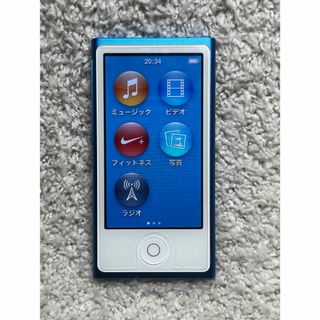 Apple - 完動美品　apple ipod nano 第7世代　16GB MKN02Jブルー