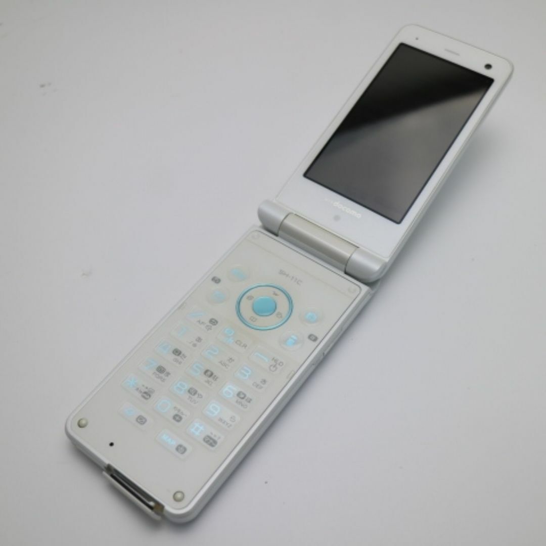 SHARP(シャープ)のSH-11C ホワイト 白ロム M888 スマホ/家電/カメラのスマートフォン/携帯電話(携帯電話本体)の商品写真