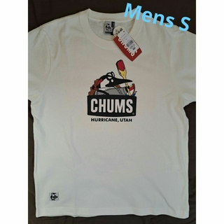 チャムス(CHUMS)のCHUMS 半袖 Tシャツ ホワイト Mens S(Tシャツ/カットソー(半袖/袖なし))
