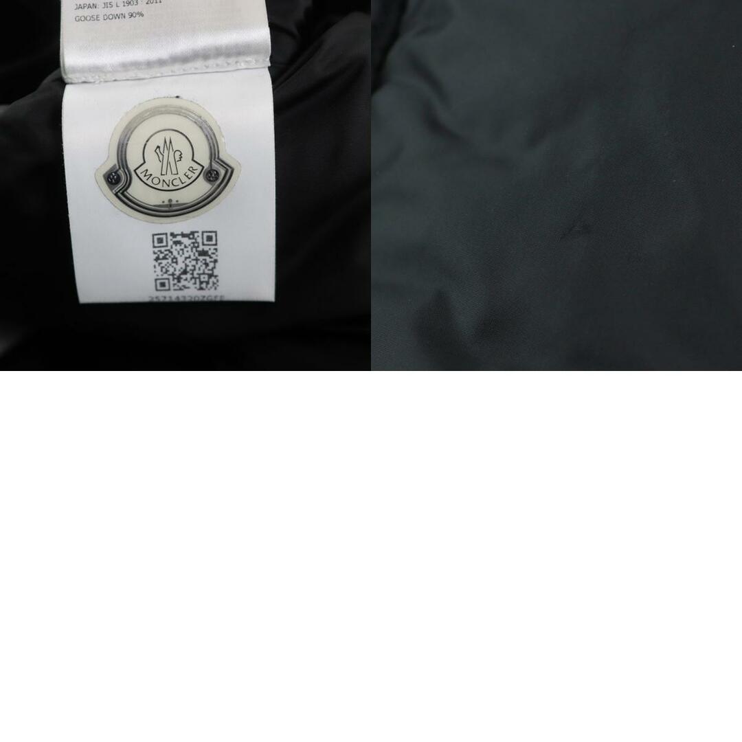 MONCLER(モンクレール)の美品●MONCLER モンクレール 18-19AW MONTCLAR モンクラ ロゴ刺繡 ロゴワッペン付き フーデッドダウンジャケット ブラック 1 正規品 メンズ メンズのジャケット/アウター(ダウンジャケット)の商品写真