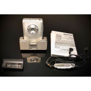 パナソニック(Panasonic)のPanasonicRQ-SX76、銀、純正スピーカー付き「整備済み、完動超美品」(ポータブルプレーヤー)