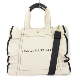 ジルスチュアート(JILLSTUART)のジルスチュアート フリル トートバッグ ショルダー 2WAY キャンバス ロゴ(トートバッグ)