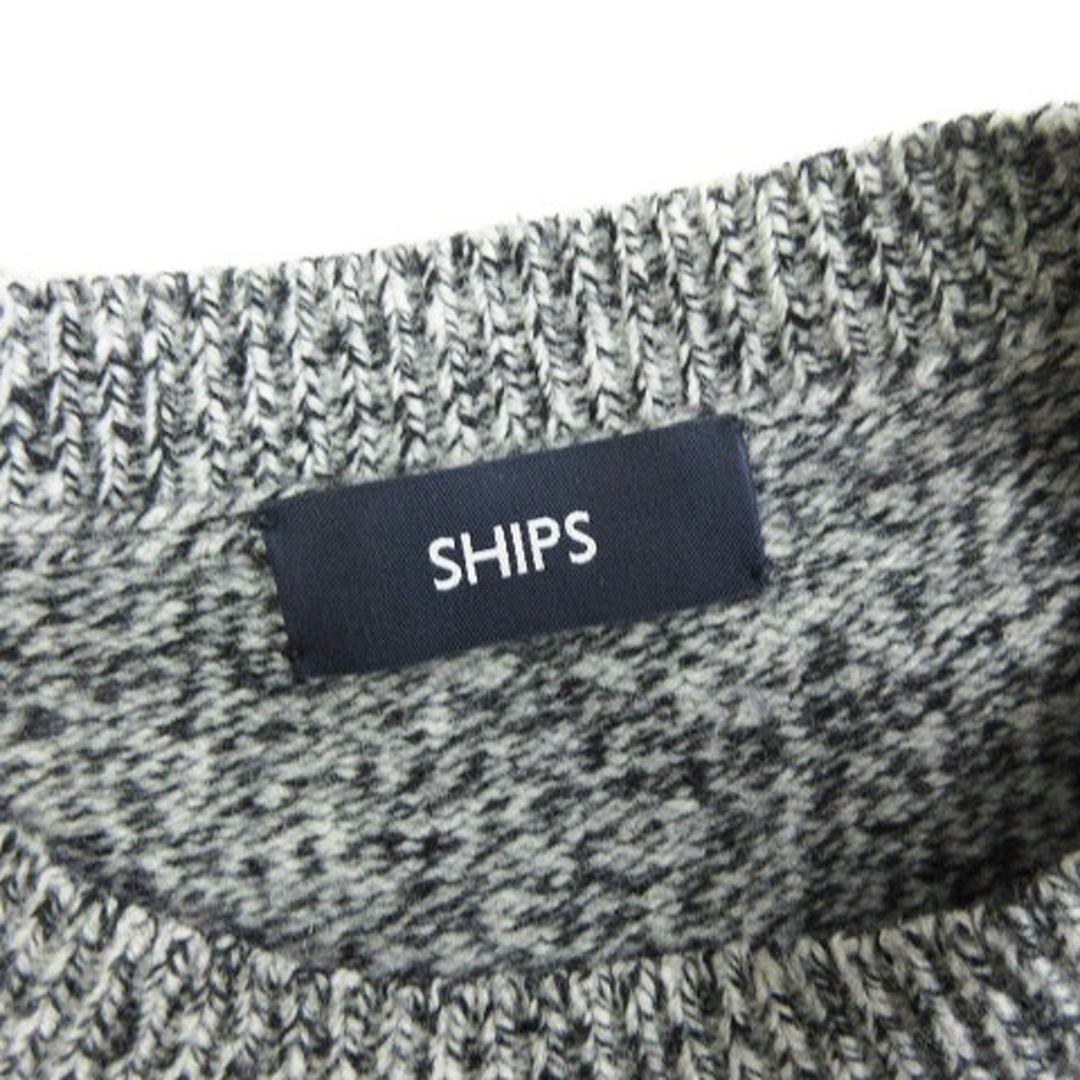 SHIPS(シップス)のシップス シュリンク メランジ クルーネック ニット グレー M ■SM1 メンズのトップス(ニット/セーター)の商品写真