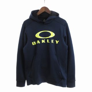 オークリー(Oakley)のオークリー プルオーバー パーカー 長袖 フーディ プリント ロゴ ネイビー M(パーカー)