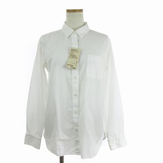 MUJI (無印良品) - 無印良品 良品計画 超長綿 洗いざらしブロードシャツ 無地 白 L ■SM1