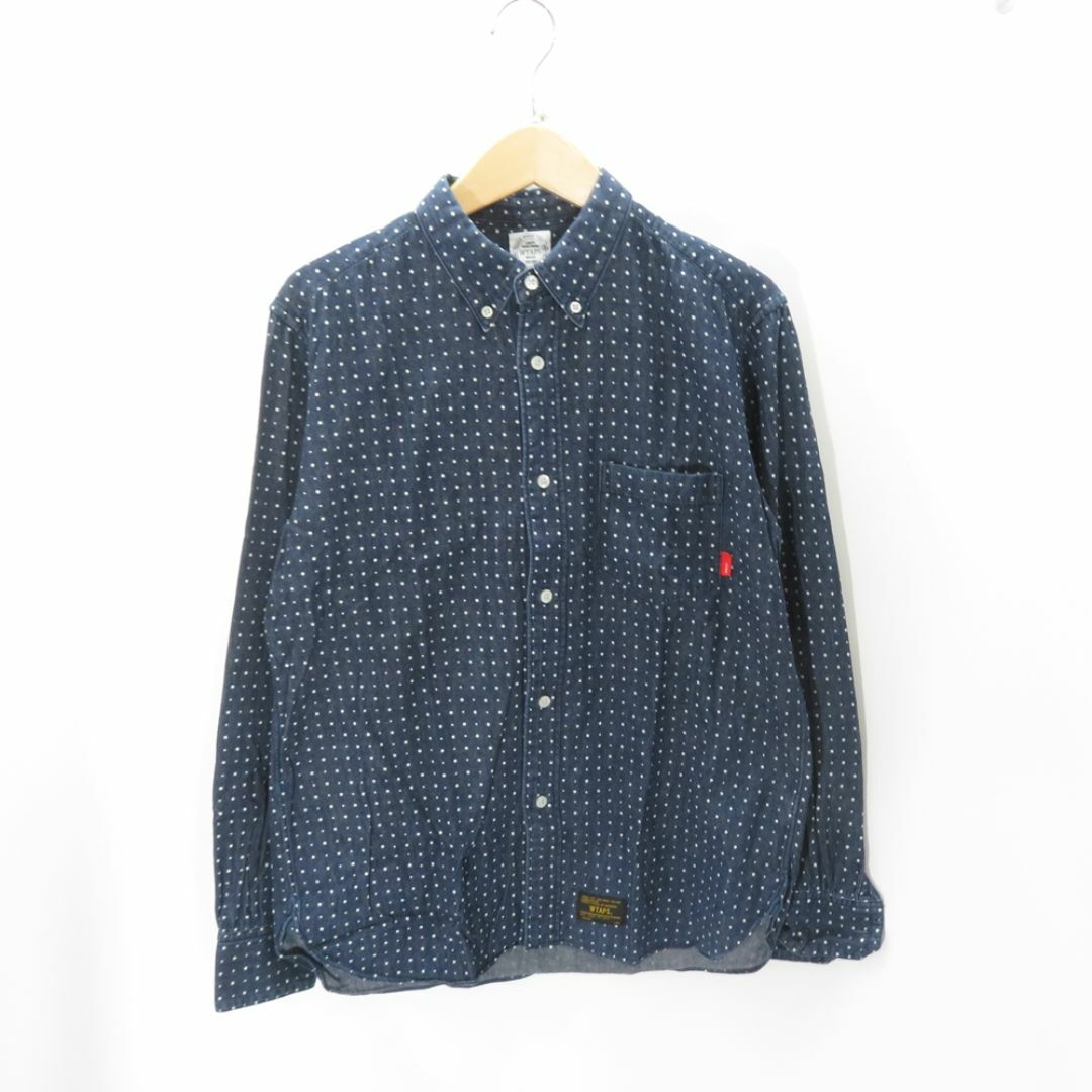 W)taps(ダブルタップス)のWTAPS ERNEST L/S 01 SHIRTS DENIM Size-M 142LTDT-SHM01 NAVY メンズのトップス(シャツ)の商品写真