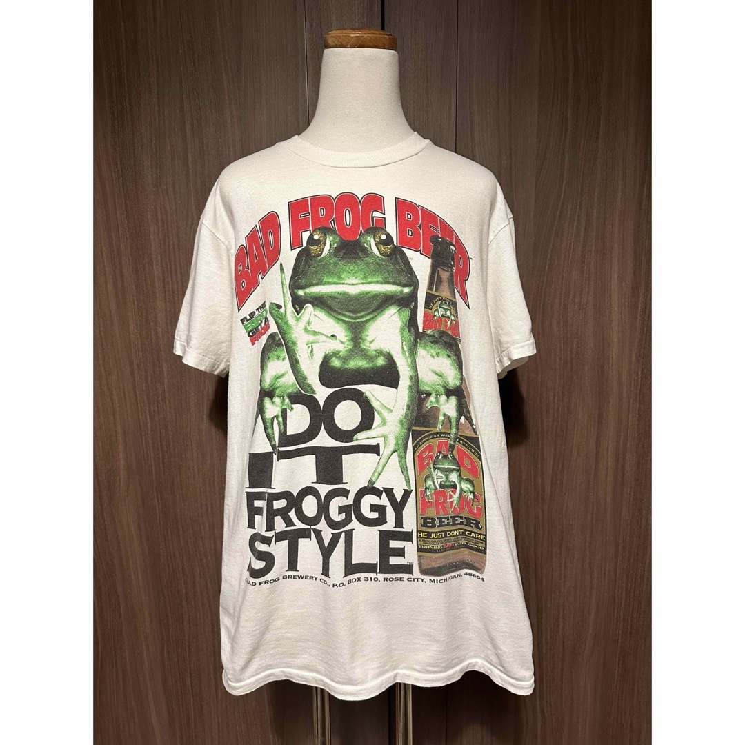 DELTA(デルタ)の 90s パロディTシャツ Bad Frog Beer 2side プリント  メンズのトップス(Tシャツ/カットソー(半袖/袖なし))の商品写真