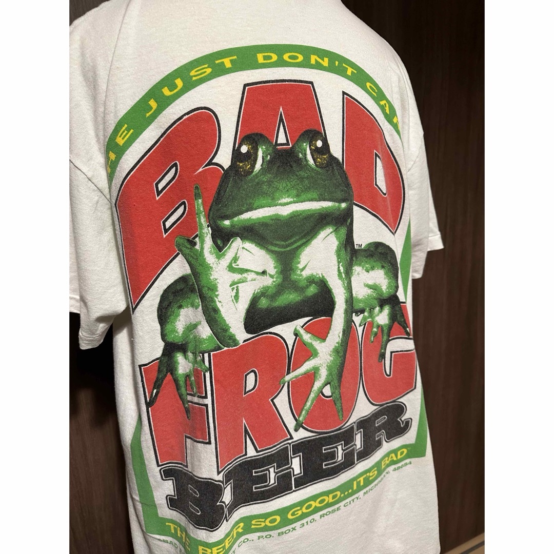 DELTA(デルタ)の 90s パロディTシャツ Bad Frog Beer 2side プリント  メンズのトップス(Tシャツ/カットソー(半袖/袖なし))の商品写真