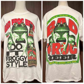 デルタ(DELTA)の 90s パロディTシャツ Bad Frog Beer 2side プリント (Tシャツ/カットソー(半袖/袖なし))