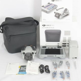 【美品】DJI Mini 3 Pro Fly Moreキット Plus RCディスプレイコントローラー付き M16208 ドローン 空撮カメラ DJI RC付属 本体(トイラジコン)