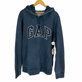 Gap(ギャップ) フロント刺繍 インディゴ染めプルオーバーパーカー メンズ