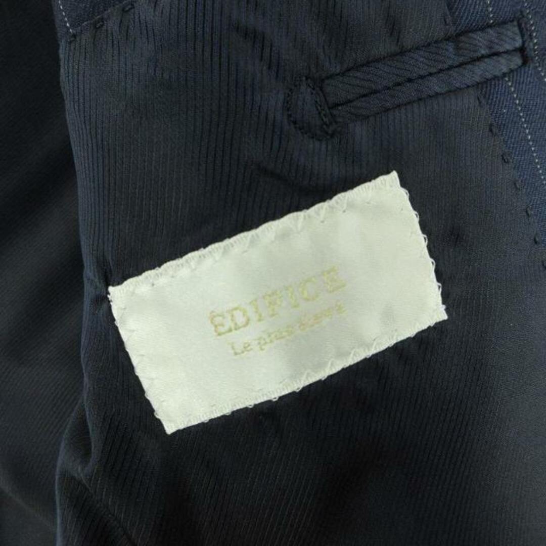 EDIFICE(エディフィス)のエディフィス カノニコ スーツ ジャケット スラックス 紺 44 ■SM1 メンズのスーツ(スーツジャケット)の商品写真