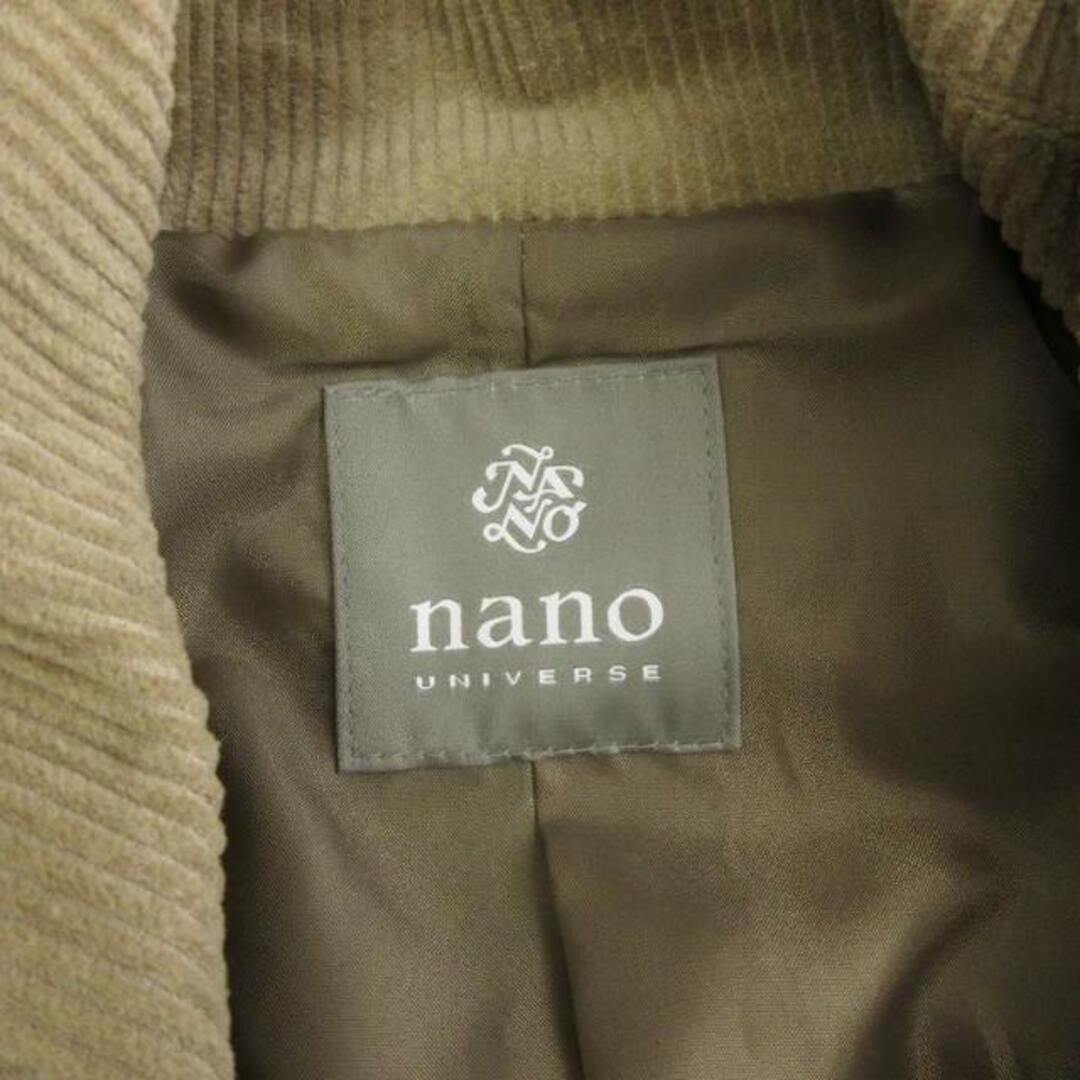 nano・universe(ナノユニバース)のナノユニバース タグ付き コーデュロイガウンコート ベージュ M ■SM1 メンズのジャケット/アウター(トレンチコート)の商品写真