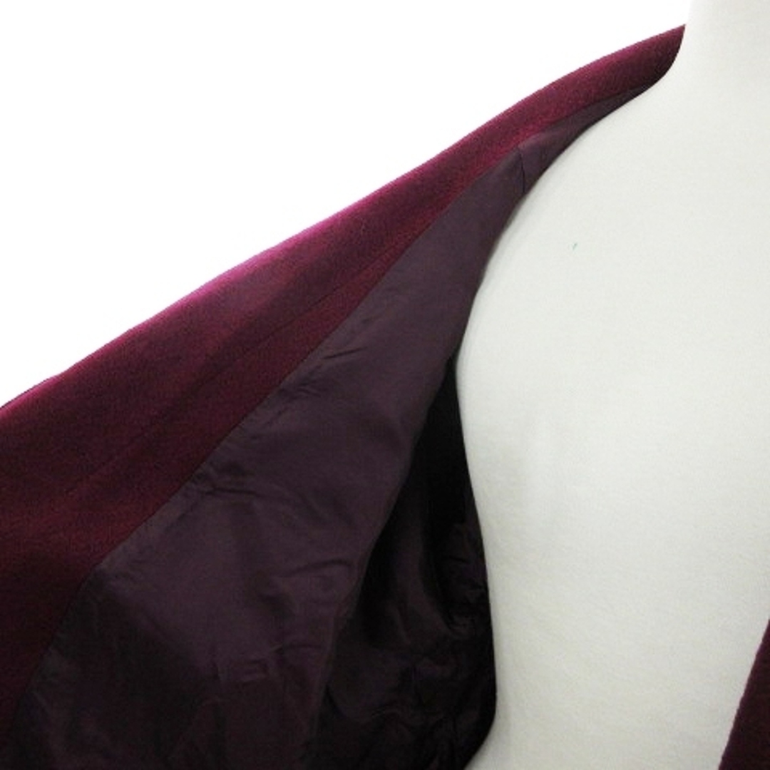 mila schon(ミラショーン)のミラショーン ガウン コート ロング ベルト付き 総裏 アンゴラ混 赤系  M レディースのジャケット/アウター(その他)の商品写真