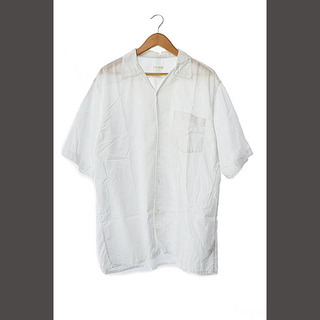 コモリ(COMOLI)のコモリ COMOLI ベタシャン オープンカラー 半袖 シャツ 3 白ホワイト(シャツ)