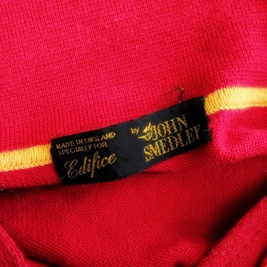 EDIFICE(エディフィス)のエディフィス by JOHN SMEDLEY ヴィンテージ ポロシャツ 赤 メンズのトップス(ポロシャツ)の商品写真