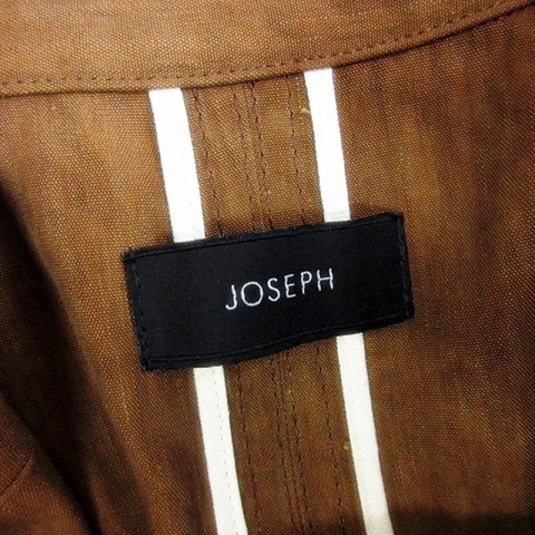 JOSEPH(ジョゼフ)のジョセフ トレンチコート ロング ベルト付き 麻混 6894653 茶 36 レディースのジャケット/アウター(トレンチコート)の商品写真