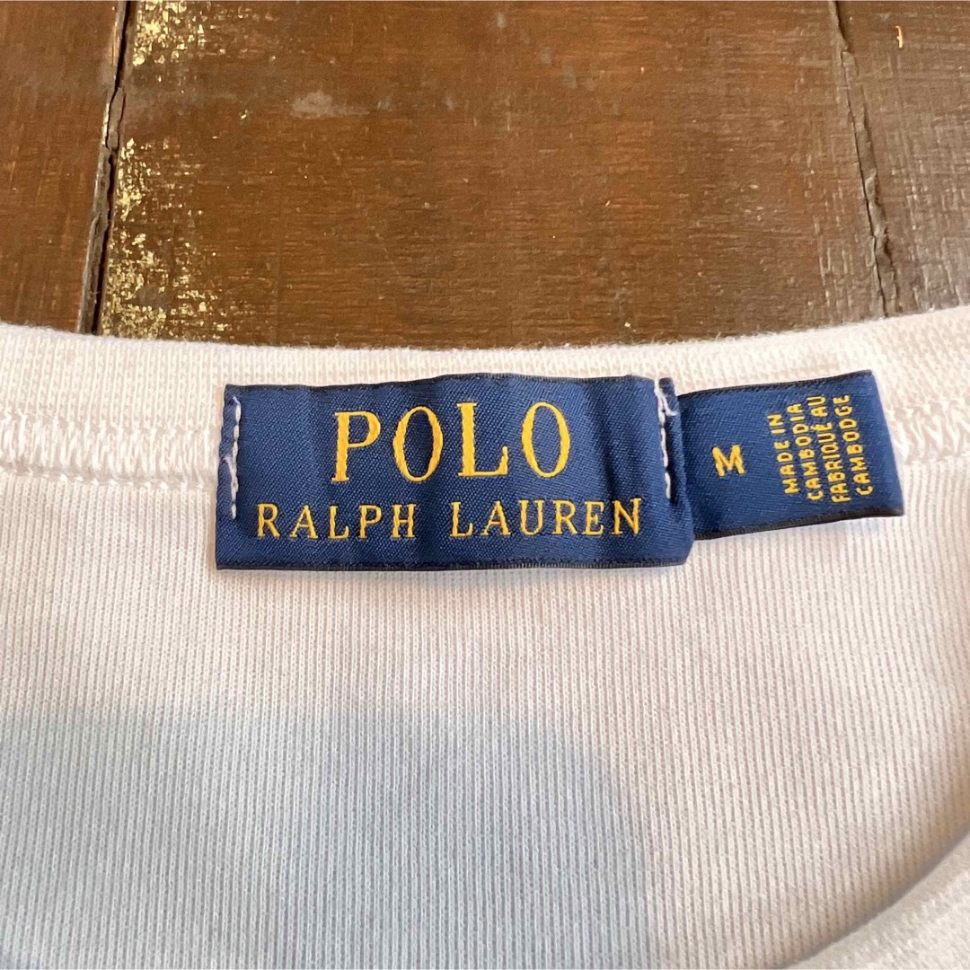 POLO RALPH LAUREN(ポロラルフローレン)の美品！！【Polo Ralph Lauren ポロラルフローレン】スウェット　白 メンズのトップス(スウェット)の商品写真