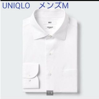 ユニクロ(UNIQLO)のユニクロ　スーパーノンアイロンシャツ　М　白(シャツ)