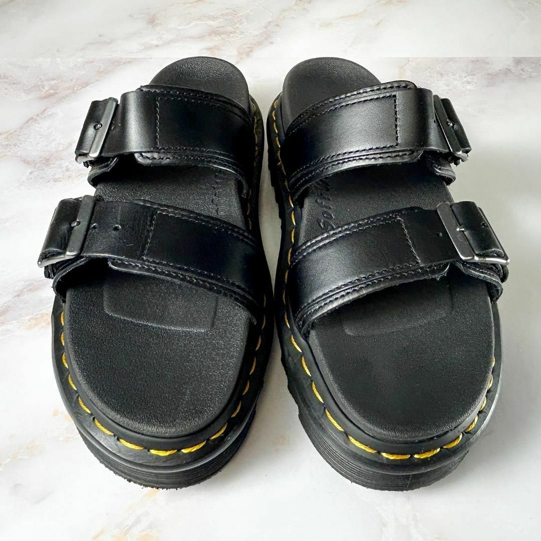 Dr.Martens(ドクターマーチン)の【美品】ドクターマーチン　サンダル　ブラック　MYLES UK4（23cm相当） レディースの靴/シューズ(サンダル)の商品写真