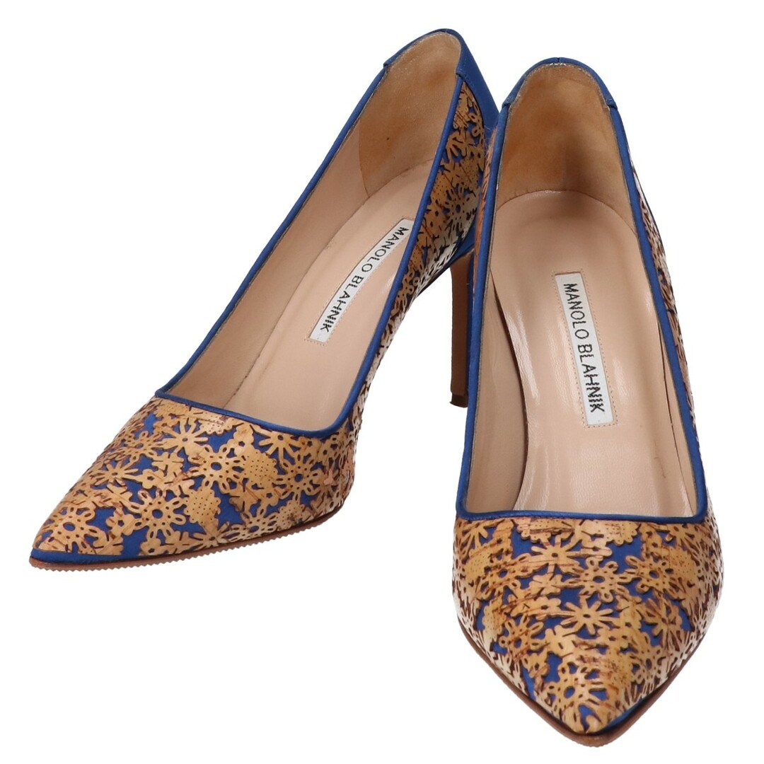 MANOLO BLAHNIK - マノロブラニク 【美品】カットワーク ポインテッド MANOLO BLAHNIK - マノロブラニク 【美品】カットワーク ポインテッド
