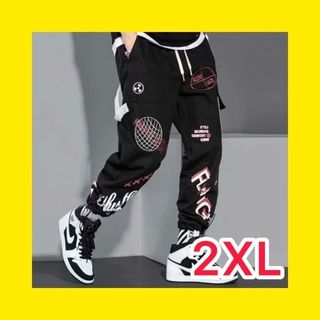 ストリート　パンツ　メンズ　スウェット　2XL　長ズボン　オーバーサイズ