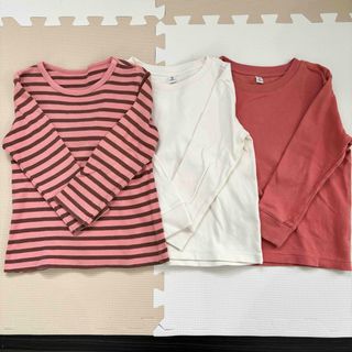 ユニクロ(UNIQLO)のUNIQLO♡ロンT3点セット100.110(Tシャツ/カットソー)