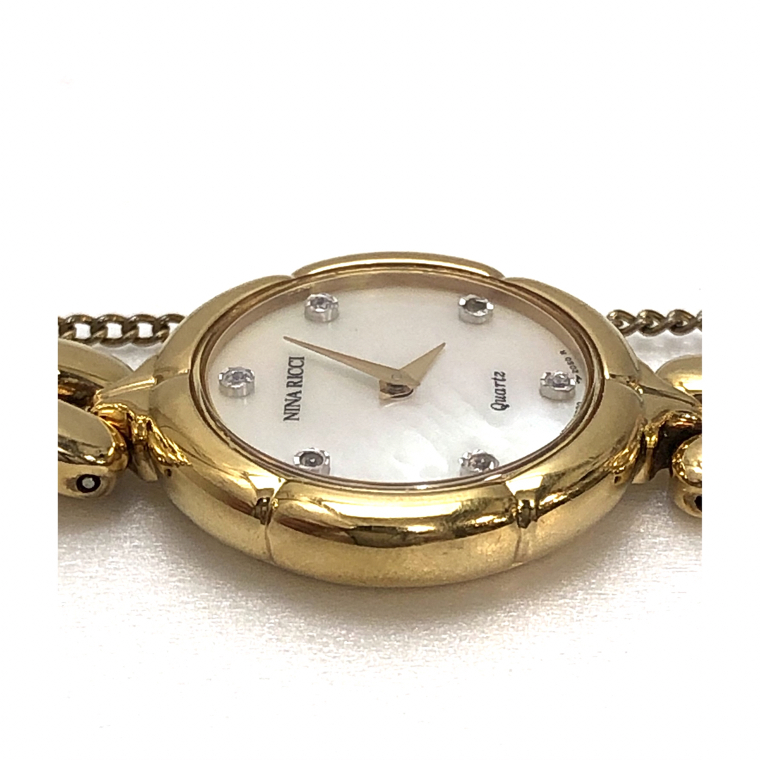 NINA RICCI(ニナリッチ)のニナリッチ　シェル文字盤　クォーツ時計　18682015 レディースのファッション小物(腕時計)の商品写真