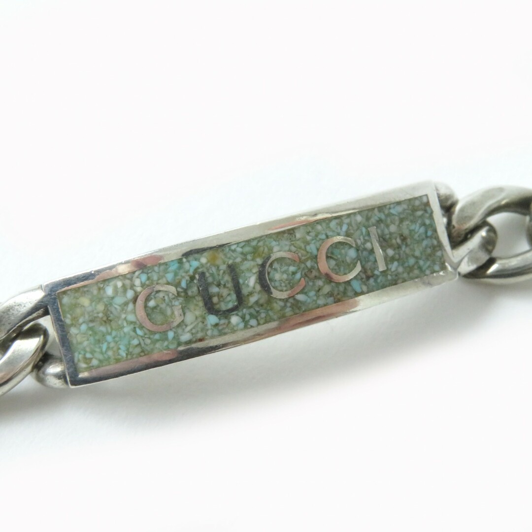 GUCCI - 良品☆GUCCI グッチ 678712 AG925 ロゴプレート付 ゴル GUCCI - 良品☆GUCCI グッチ 678712 AG925 ロゴプレート付 ゴル