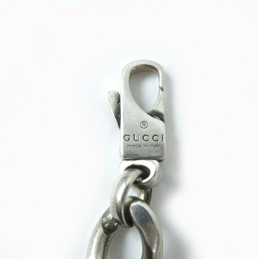 GUCCI - 良品☆GUCCI グッチ 678712 AG925 ロゴプレート付 ゴル GUCCI - 良品☆GUCCI グッチ 678712 AG925 ロゴプレート付 ゴル