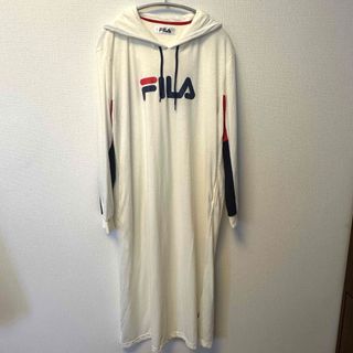 FILA - FILA 白パーカーワンピース　L