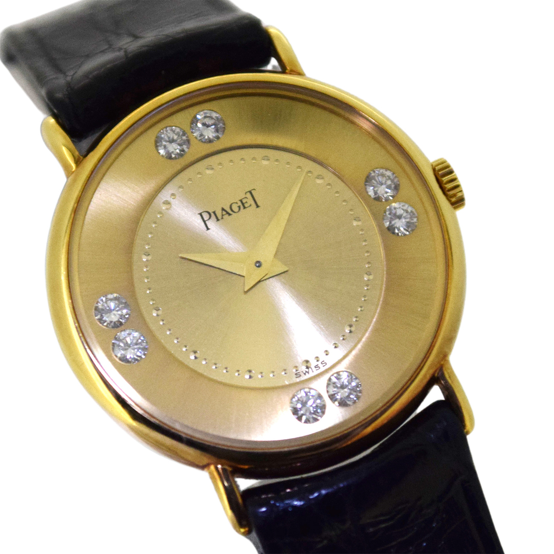 PIAGET(ピアジェ)のK18YG PIAGET ピアジェ  8Pダイヤ ラウンドウォッチ  4642  レディース 腕時計 レディースのファッション小物(腕時計)の商品写真