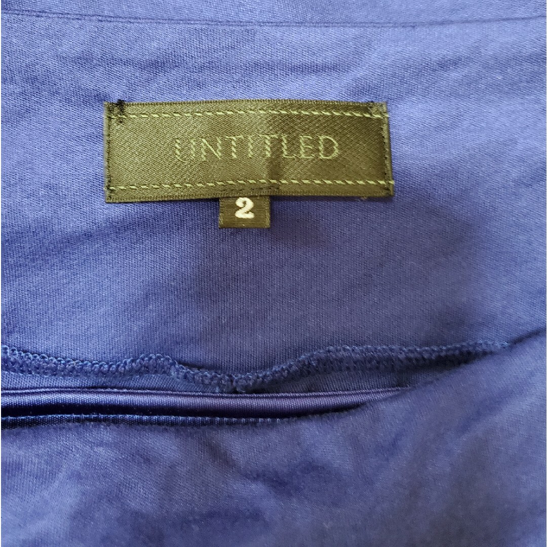 UNTITLED(アンタイトル)の【UNTITLED】ドレープカットソー☆ブルー レディースのトップス(カットソー(長袖/七分))の商品写真