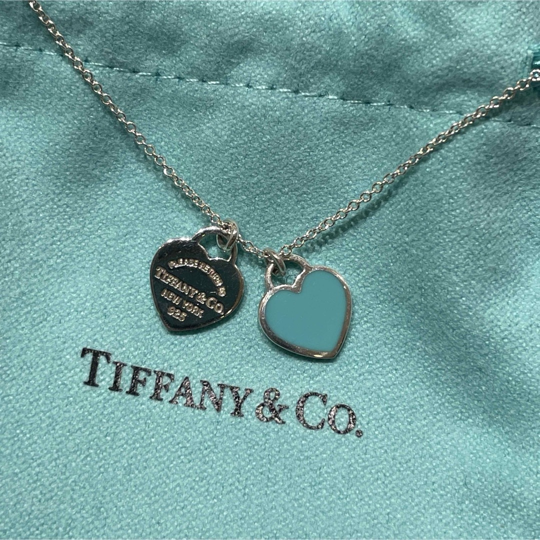 Tiffany & Co.(ティファニー)のティファニー♦︎ティファニーブルー ダブルハートネックレス 925 レディースのアクセサリー(ネックレス)の商品写真