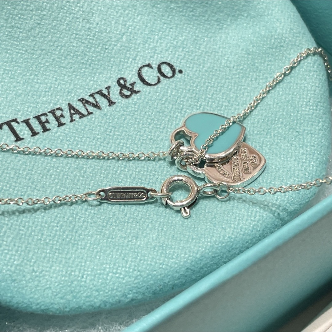 Tiffany & Co.(ティファニー)のティファニー♦︎ティファニーブルー ダブルハートネックレス 925 レディースのアクセサリー(ネックレス)の商品写真