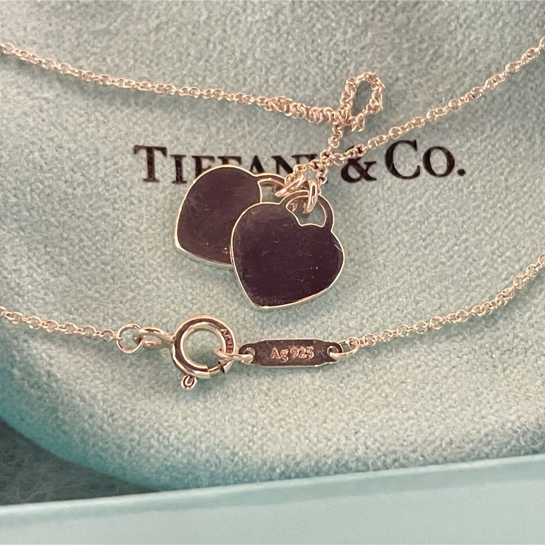 Tiffany & Co.(ティファニー)のティファニー♦︎ティファニーブルー ダブルハートネックレス 925 レディースのアクセサリー(ネックレス)の商品写真
