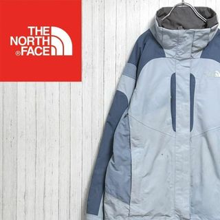 ザノースフェイス(THE NORTH FACE)のノースフェイス　HyVent マウンテンパーカー　ジャケット　古着女子　水色　L(ブルゾン)