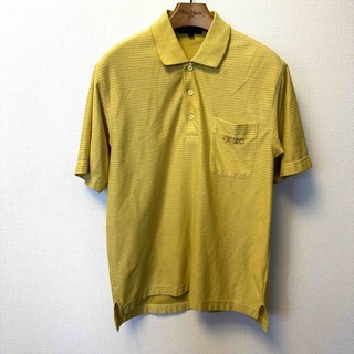 ケンゾー(KENZO)のKENZO GOLF イエローボーダーポロシャツ　サイズ3(ポロシャツ)