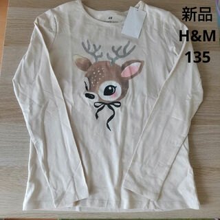 H&M - H&M　バンビ　子鹿　Tシャツ　ロンT　135