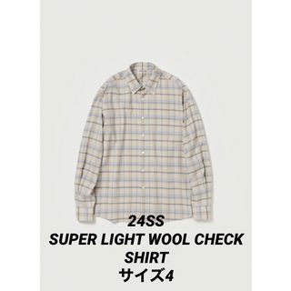 AURALEE - AURALEE24SS SUPER LIGHT WOOL CHECK SHIRT