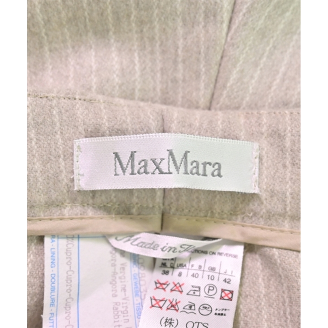 Max Mara(マックスマーラ)のMax Mara スラックス 42(M位) ベージュx白(ストライプ) 【古着】【中古】 レディースのパンツ(その他)の商品写真