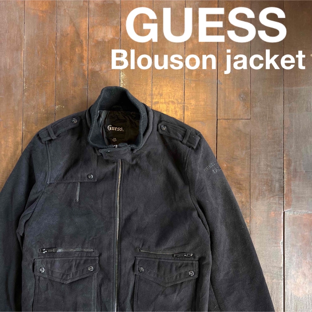 GUESS(ゲス)のレア！！【GUESS ゲス】フルジップブルゾンジャケット メンズのジャケット/アウター(ブルゾン)の商品写真