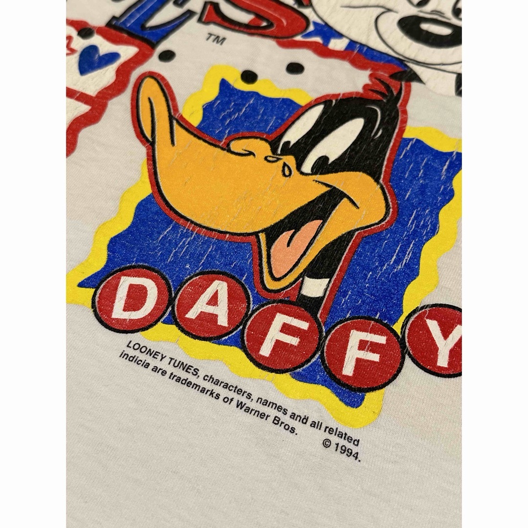 90s VTG Looney Tunes TV Show Tシャツ USA メンズのトップス(Tシャツ/カットソー(半袖/袖なし))の商品写真