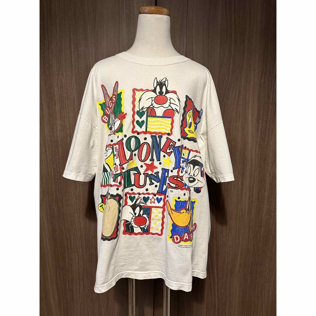 90s VTG Looney Tunes TV Show Tシャツ USA メンズのトップス(Tシャツ/カットソー(半袖/袖なし))の商品写真