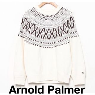 アーノルドパーマー(Arnold Palmer)の超美品◎アーノルドパーマー　ノルディック柄セーター　コットン◎(ニット/セーター)