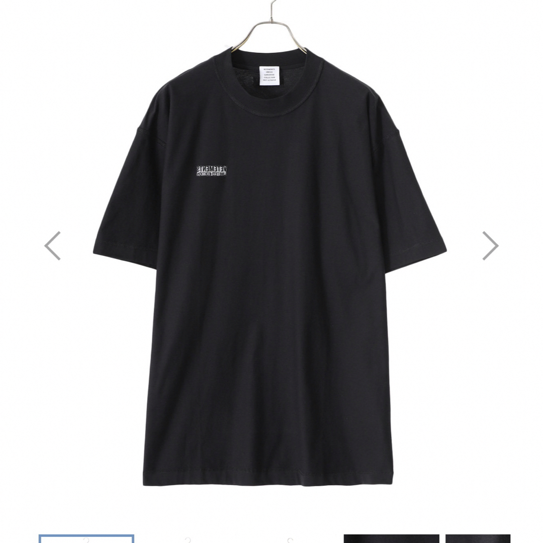 VETEMENTS(ヴェトモン)のVETEMENTS inside out T M ブラック メンズのトップス(Tシャツ/カットソー(半袖/袖なし))の商品写真