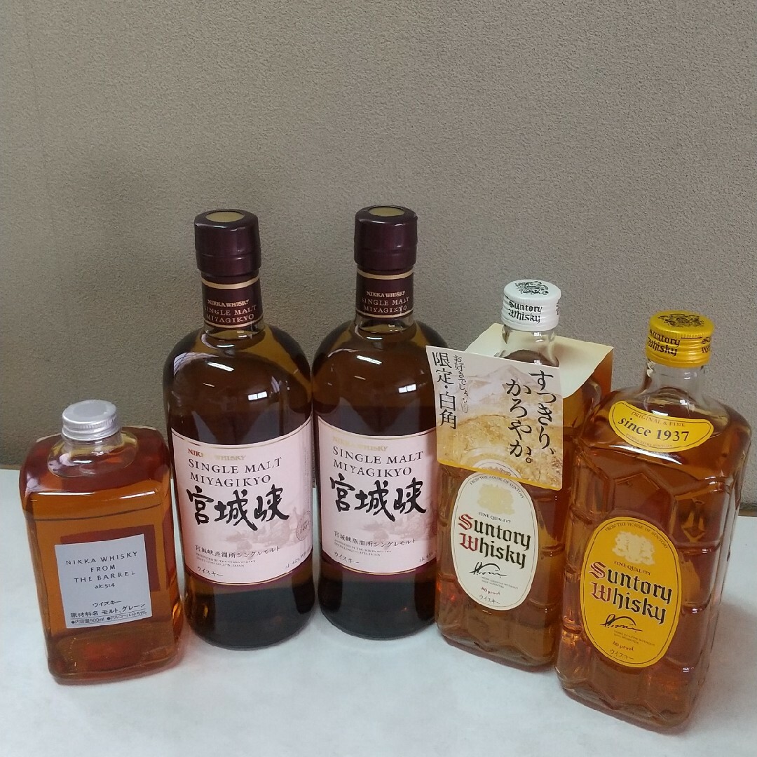 SUNTORY & NIKKA WHISKY ５本セット 食品/飲料/酒の酒(ウイスキー)の商品写真