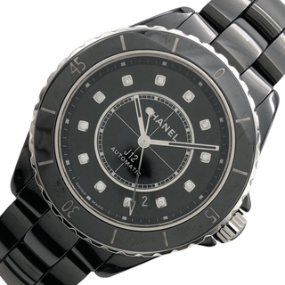 シャネル(CHANEL)の　シャネル CHANEL J12 キャリバー12.1 38mm H5702 ブラック セラミック 自動巻き メンズ 腕時計(その他)