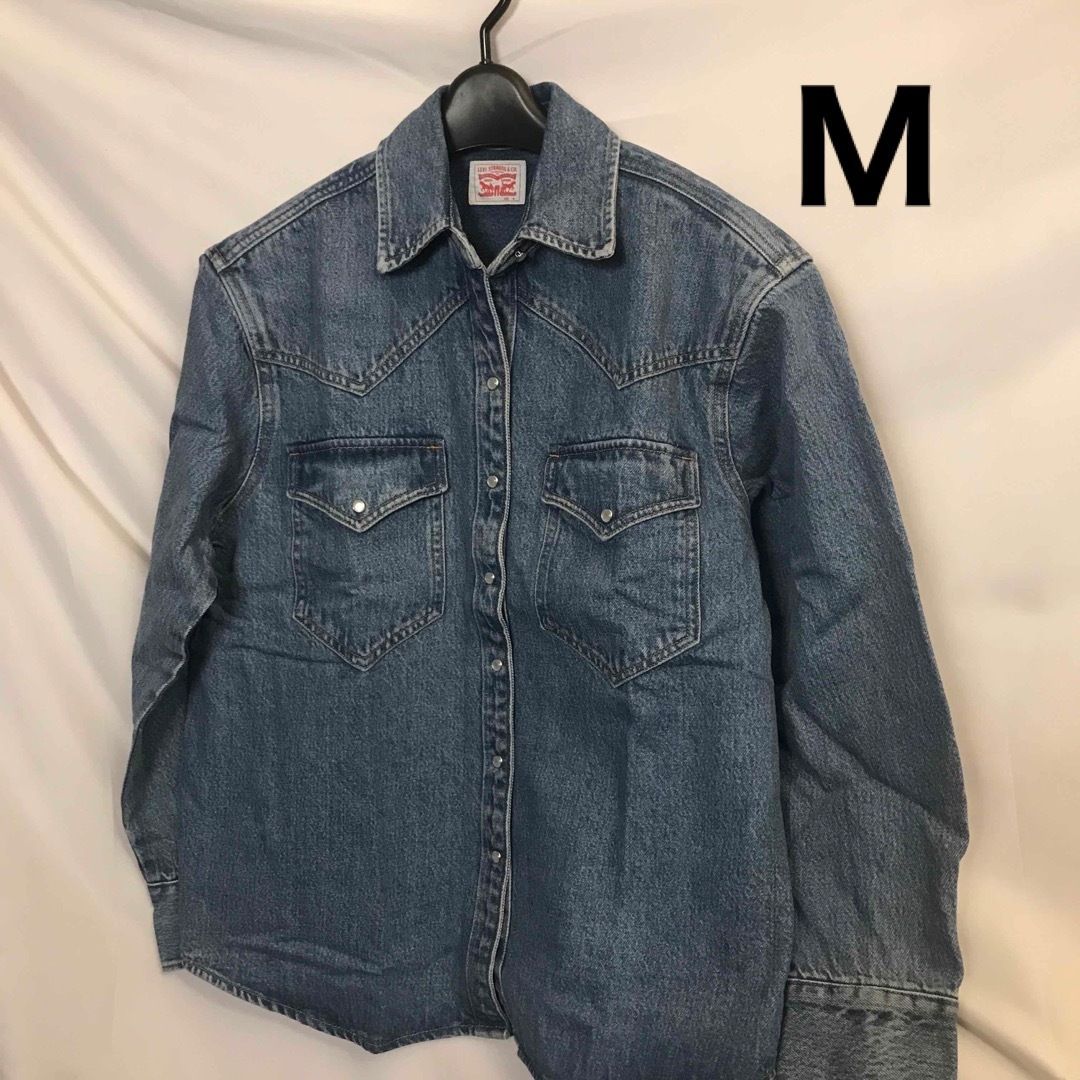 Levi's(リーバイス)のリーバイス　デニムシャツ　Ｍ レディースのジャケット/アウター(Gジャン/デニムジャケット)の商品写真