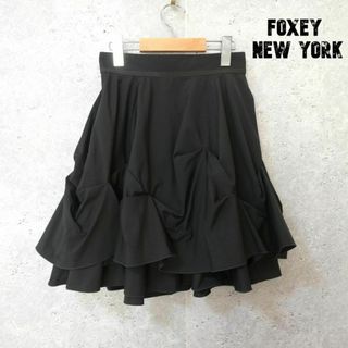 FOXEY NEW YORK - 美品 FOXEY NEW YORK ナイロン系 膝丈 フリーダムスカート